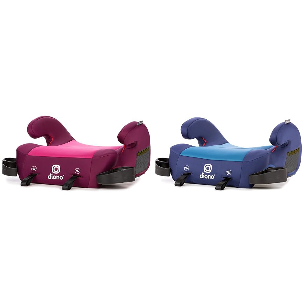 Backless Belt-Positioning Booster Car Seat, 1 Pink & 1 Blue, 40-120 lbs K11990