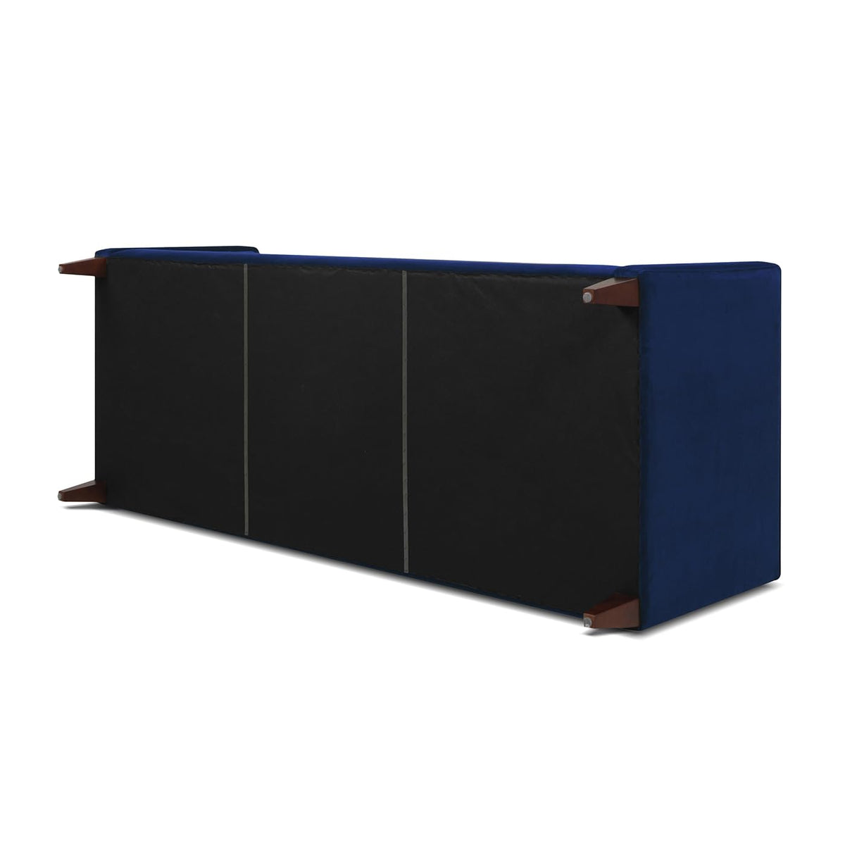 Navy Blue Velvet Tufted Sofa F455757