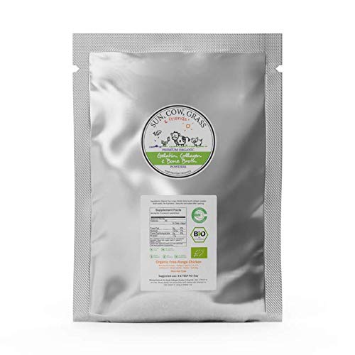 Organic Free Range Chicken Bone Broth Powder 1LB L7841
