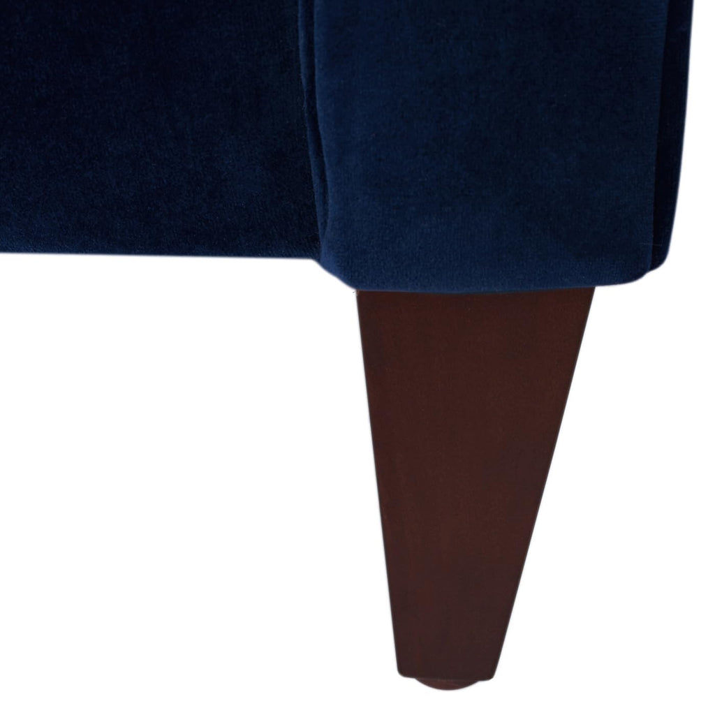 Navy Blue Velvet Tufted Sofa F455757