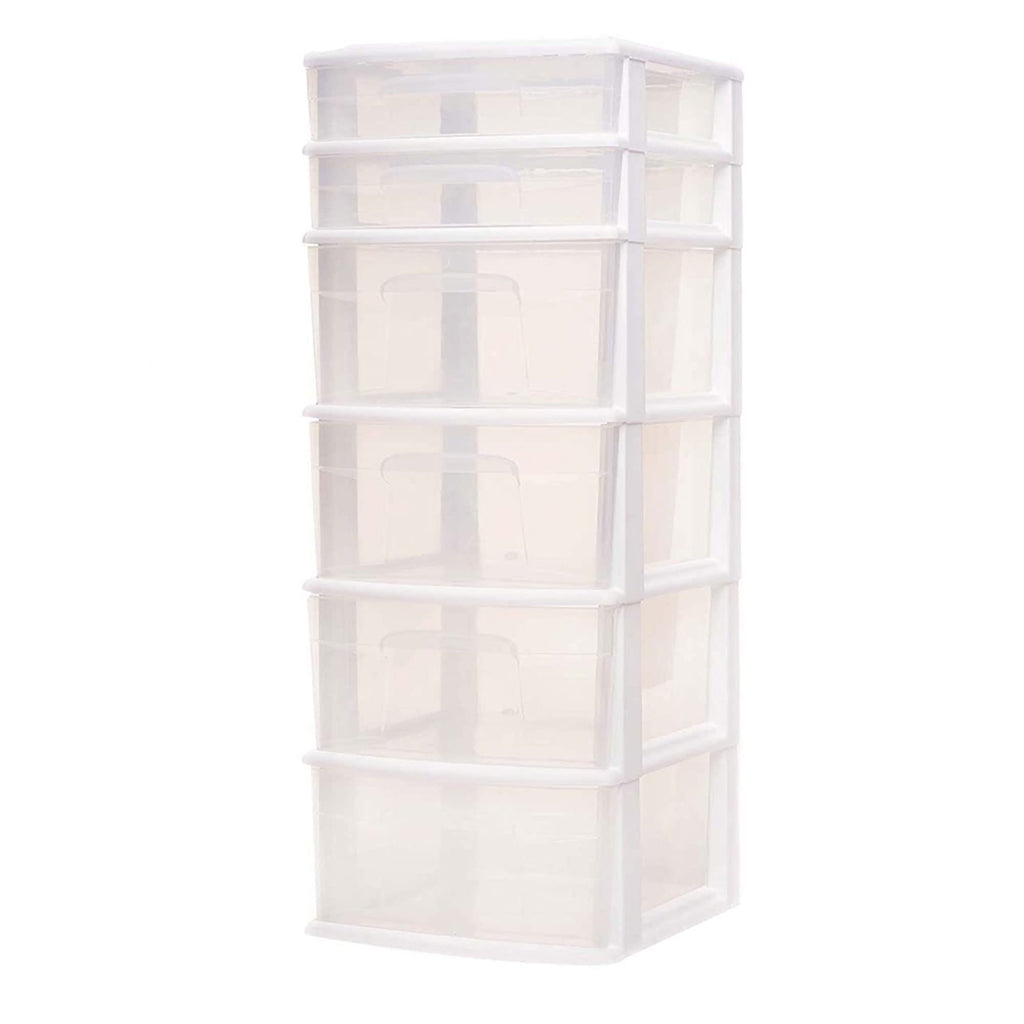 6 Drawer Plastic Storage Cart 2 Pack S410801