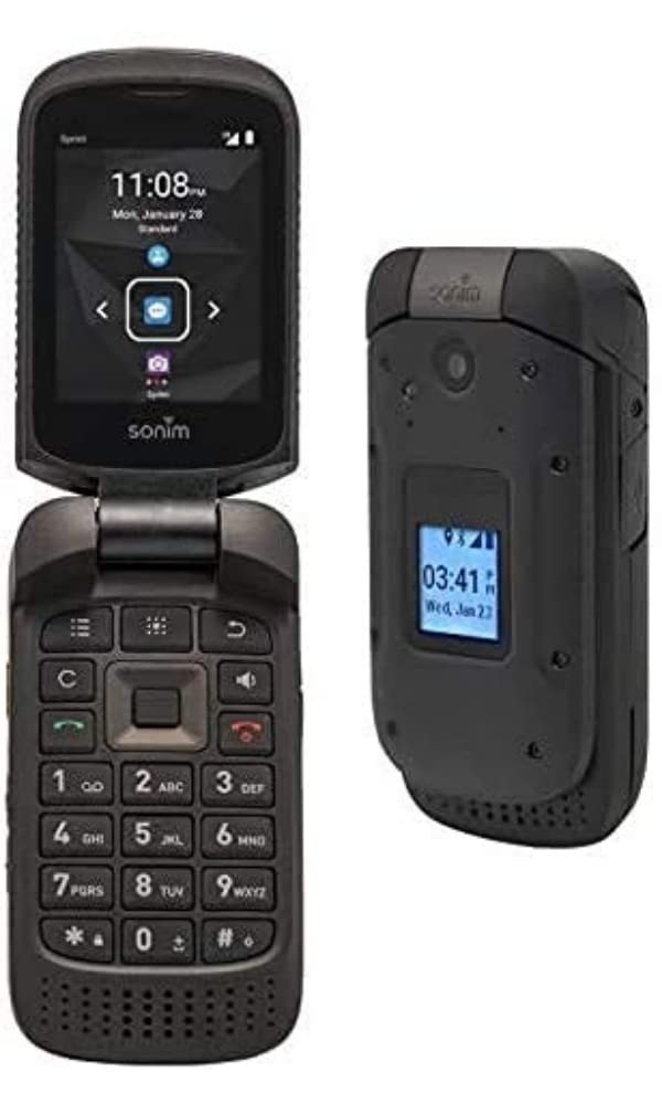 4G LTE Ultra Rugged Flip Phone Black Z520972