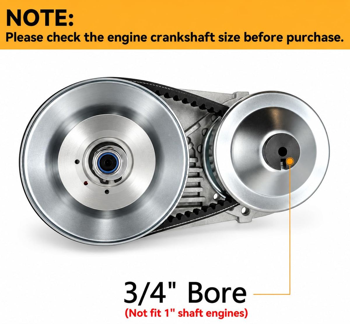 30 Series Torque Converter 3/4" Bore CVT Clutch Kit H1874