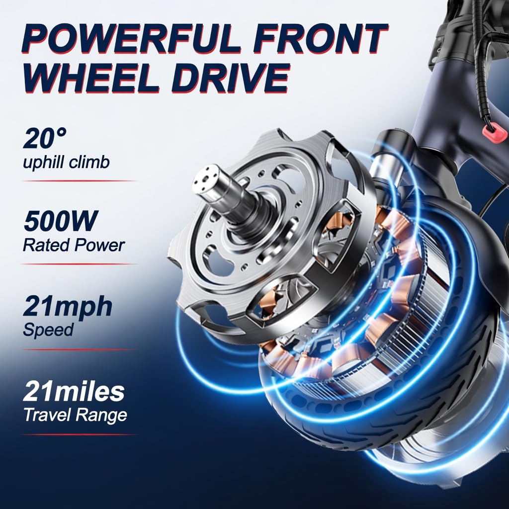 Electric Scooter with Dual Suspension and Braking System G436034