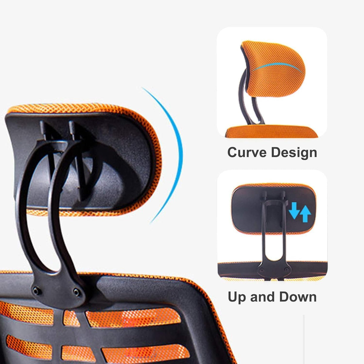 Ergonomic High Back Office Chair with Lumbar Support Orange G608
