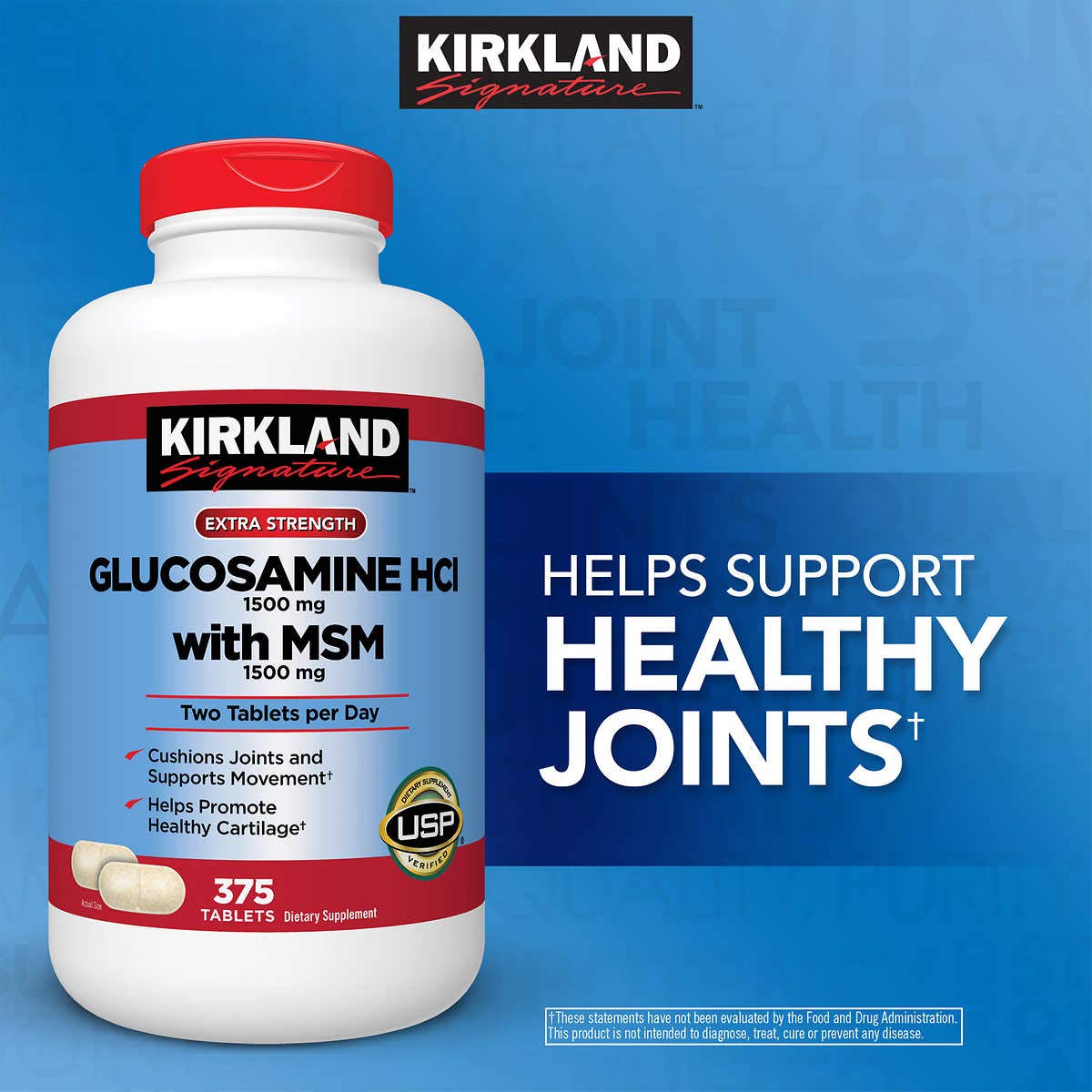 Glucosamine with MSM 375 Tablets 5 Pack I1615