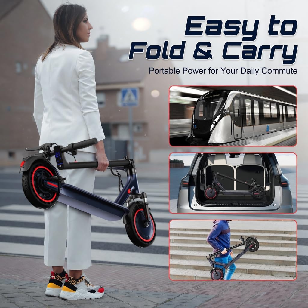 Electric Scooter with Dual Suspension and Braking System G436034