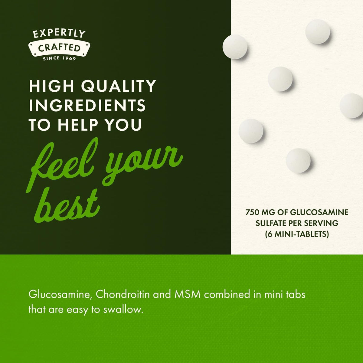 Glucosamine, Chondroitin & MSM 360 Mini-Tablets O7597