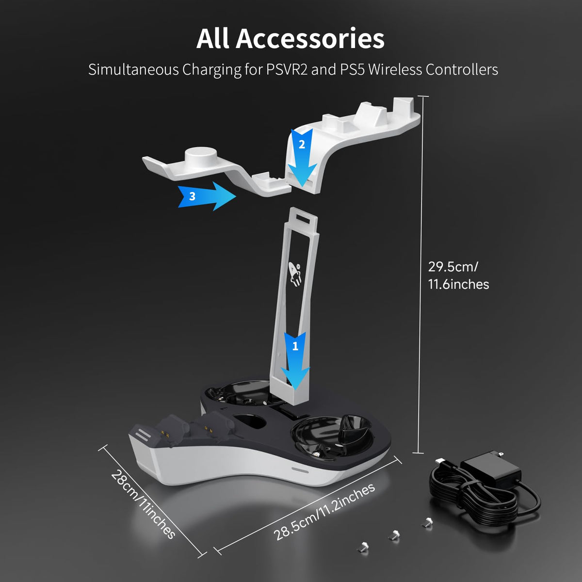 Dual Charging Station for PS5 and VR2 Controllers J210173