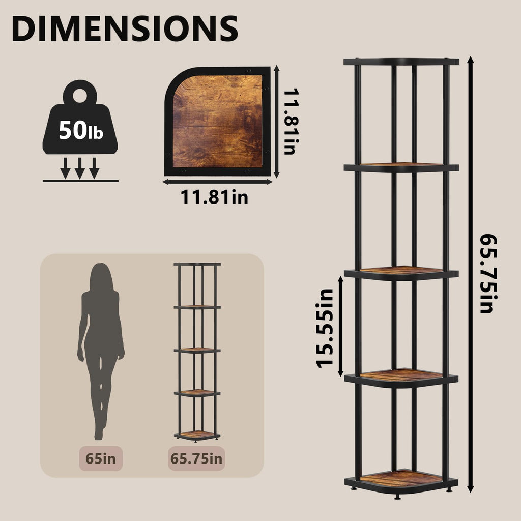 5 Tier Corner Shelf A6083