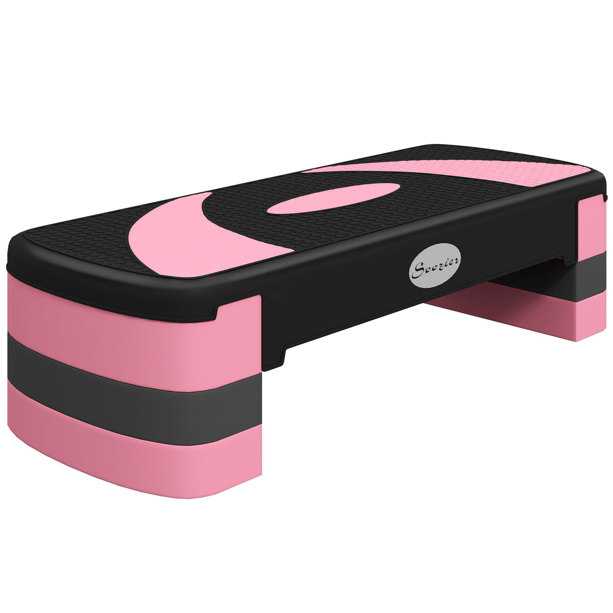 Adjustable Aerobic Stepper 4"-6"-8" Pink H1375