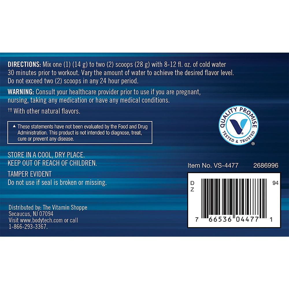 Pre-Workout Formula Powder 19.75 Oz 40 Servings P490423