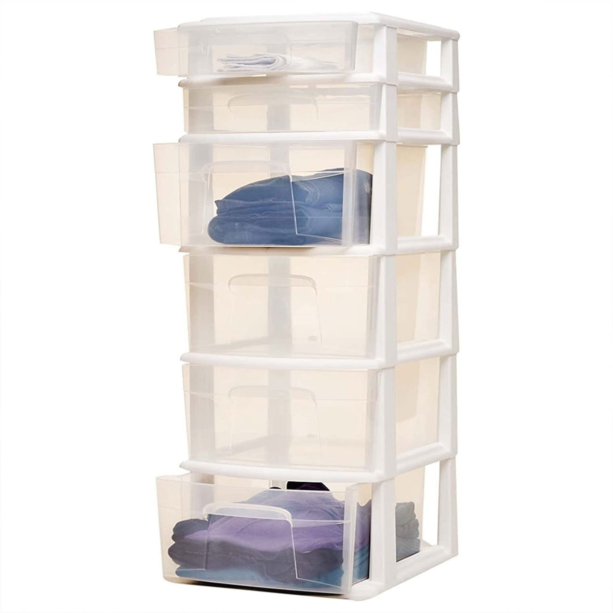 6 Drawer Plastic Storage Cart 2 Pack S410801