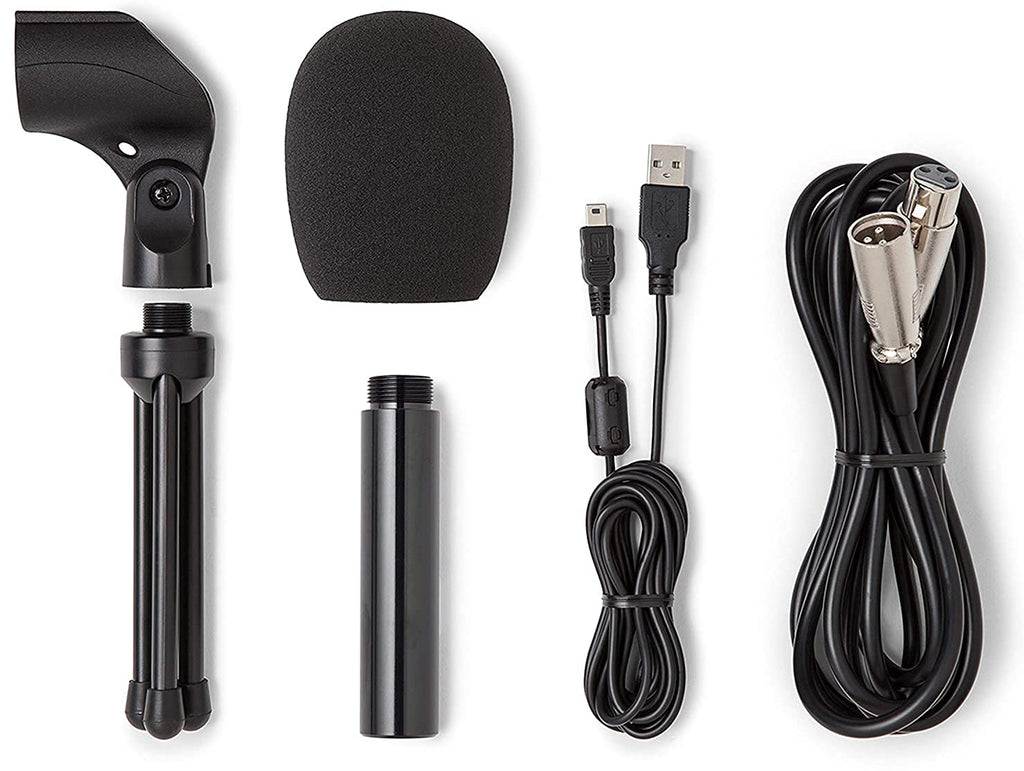 USB/XLR Dynamic Microphone Recording and Podcasting Pack M23325
