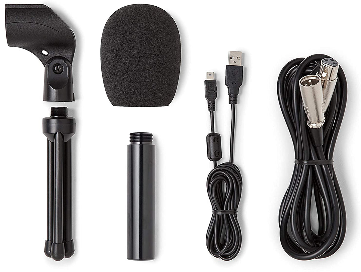 USB/XLR Dynamic Microphone Recording and Podcasting Pack M23325