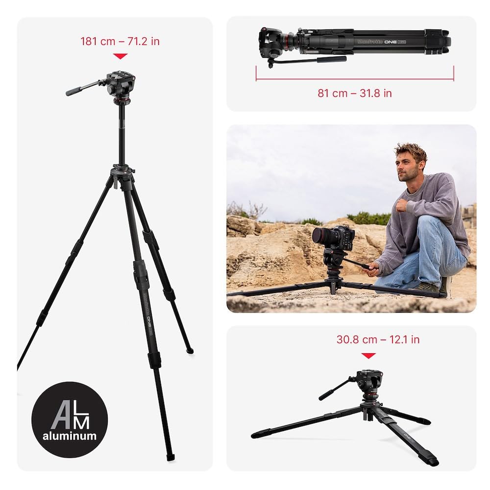Fluid Video Head with Aluminum Tripod E622959