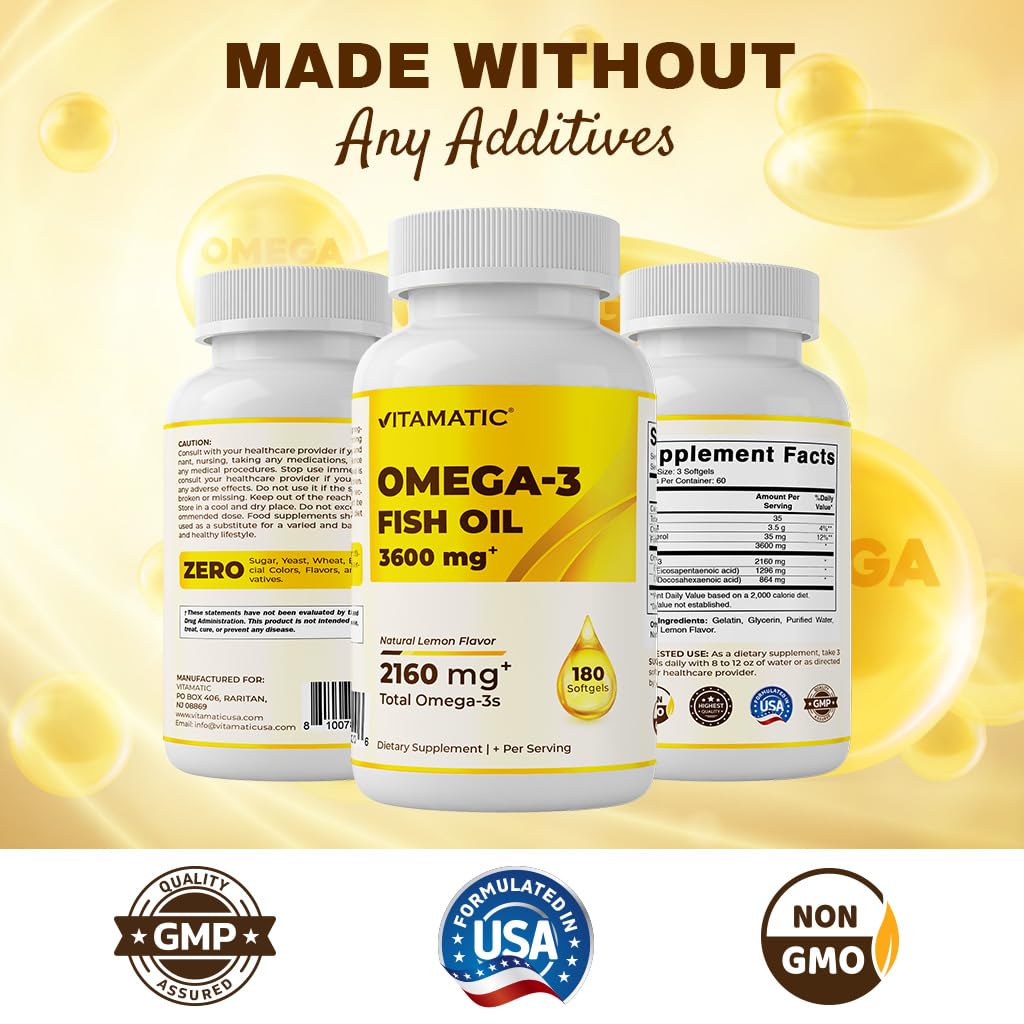 Omega 3 Fish Oil 3600mg Softgels O19504