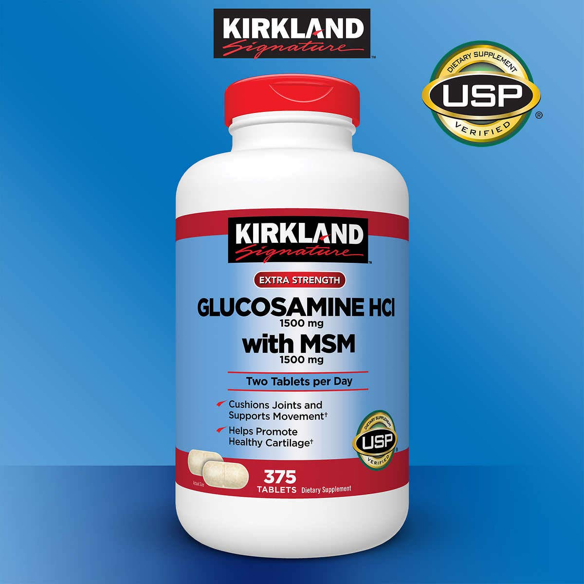 Glucosamine with MSM 375 Tablets 5 Pack I1615