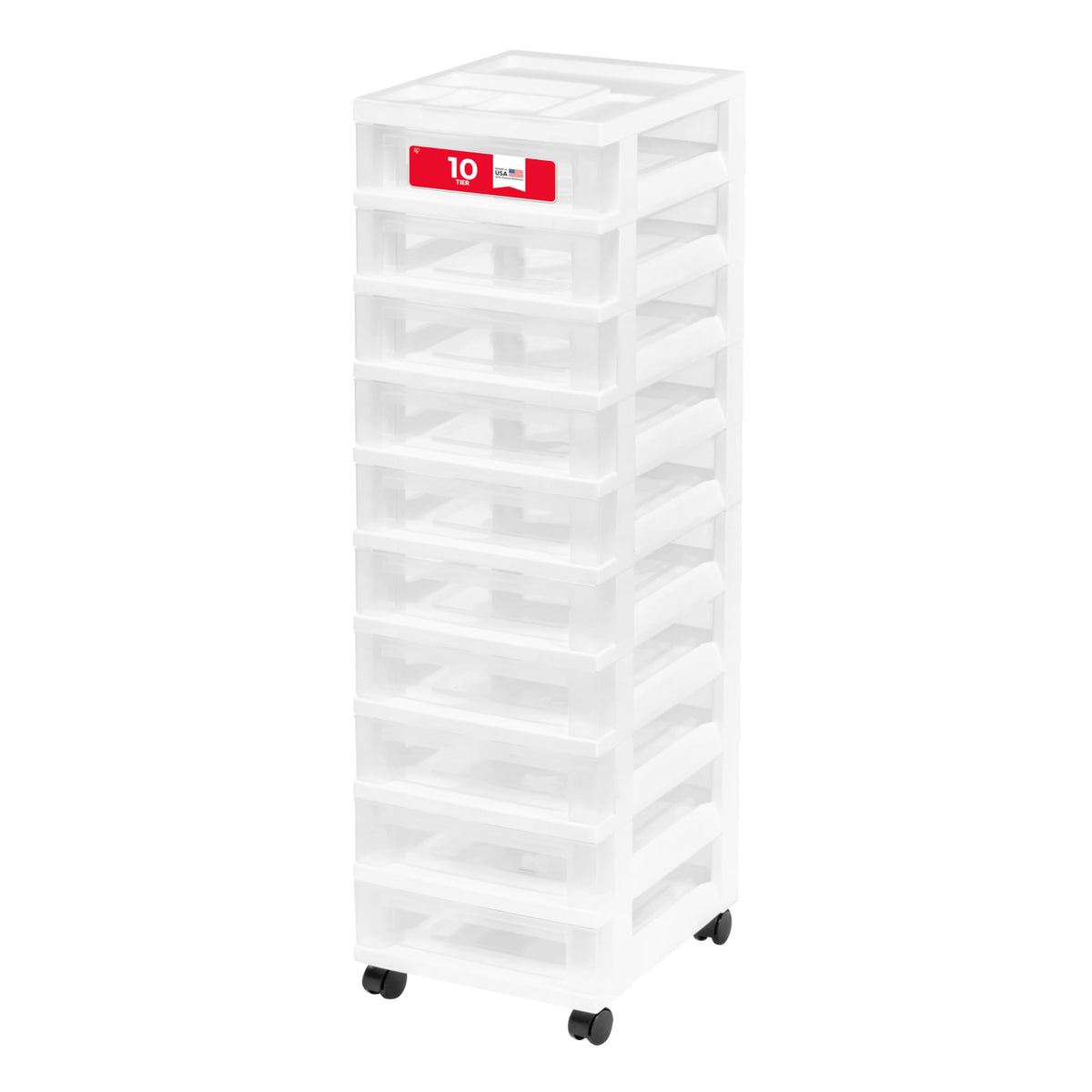 10 Drawer Rolling Storage Cart J667