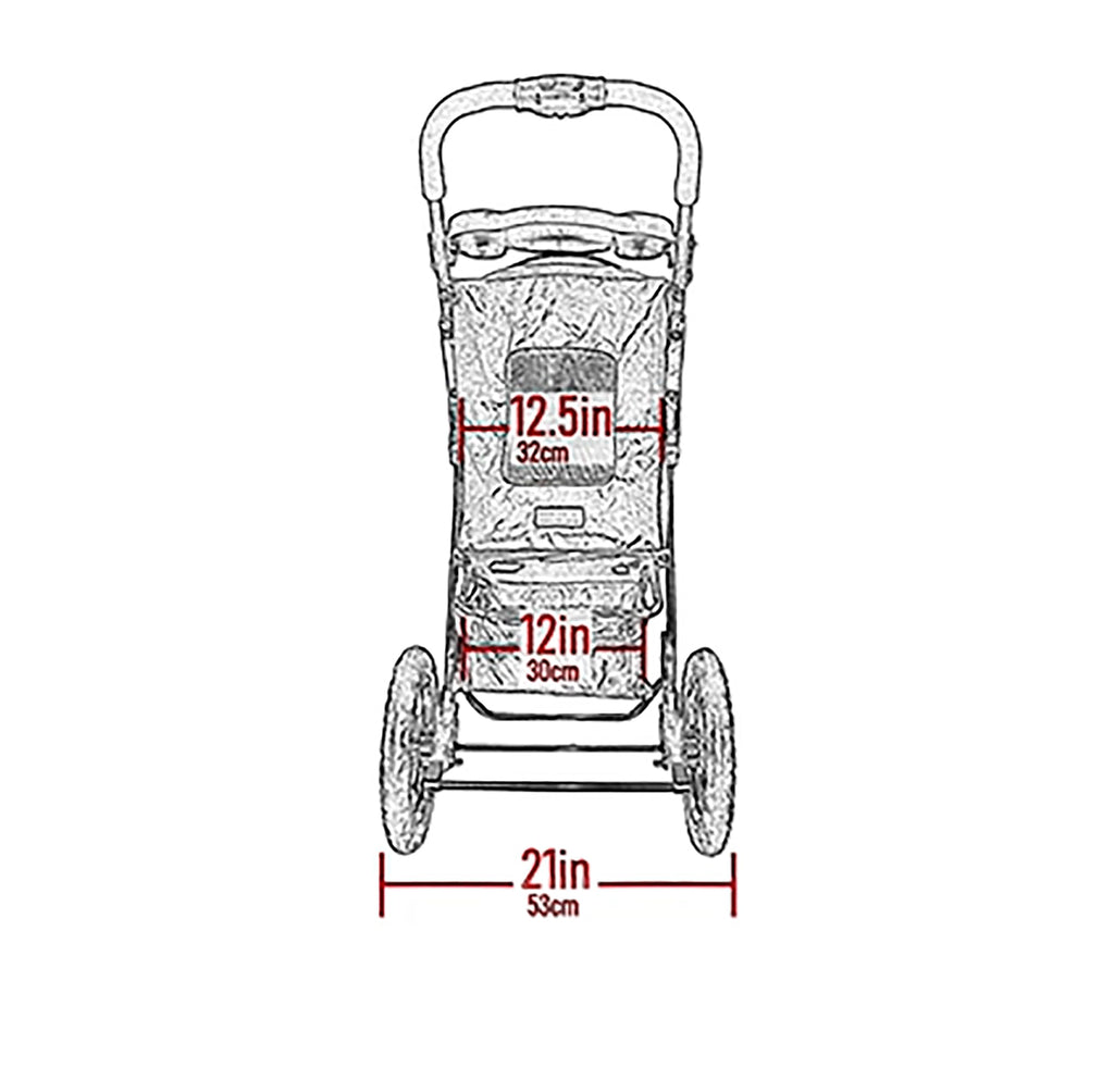 No-Zip Pet Stroller for Cats/Dogs G404