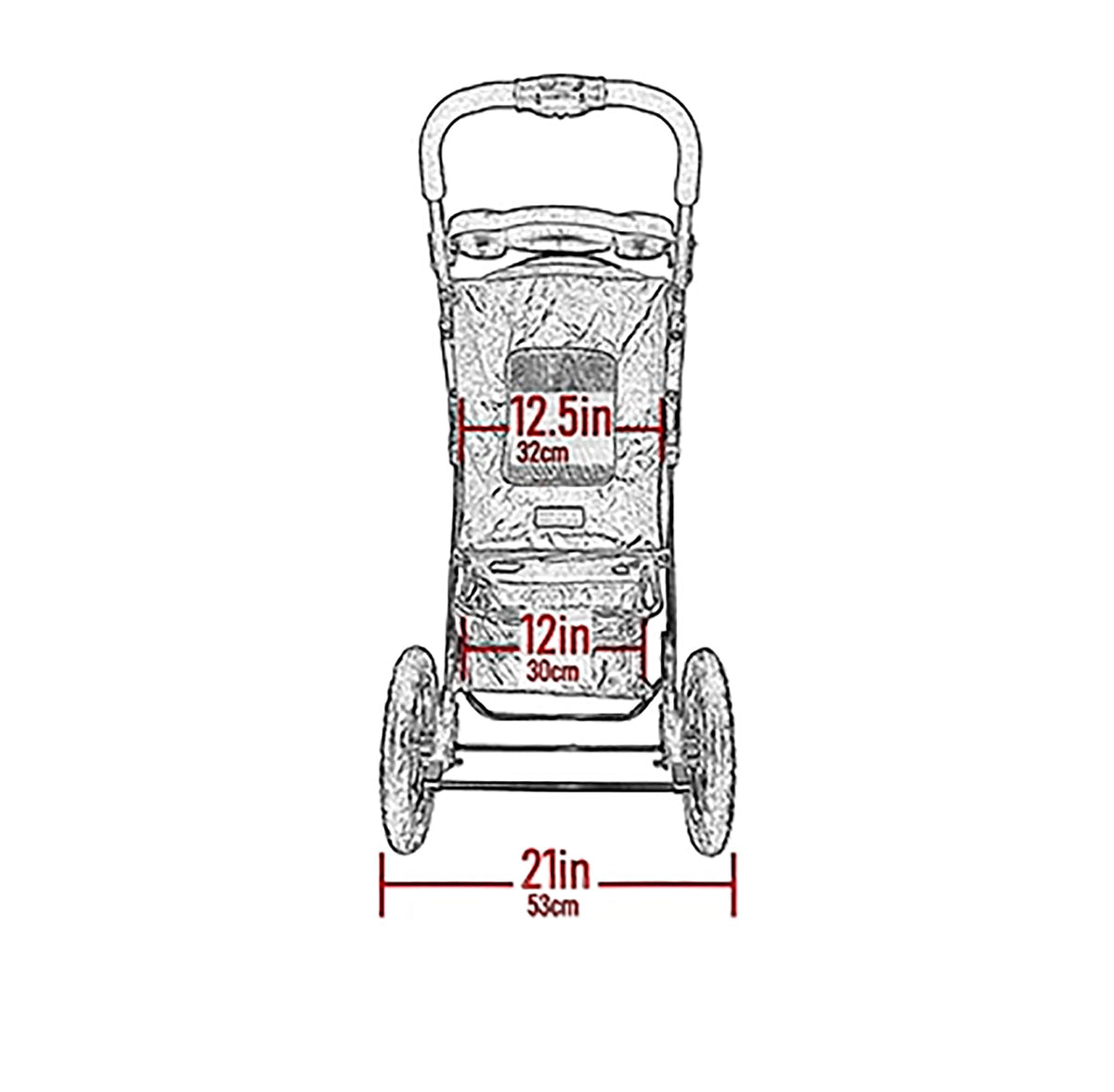 No-Zip Pet Stroller for Cats/Dogs G404