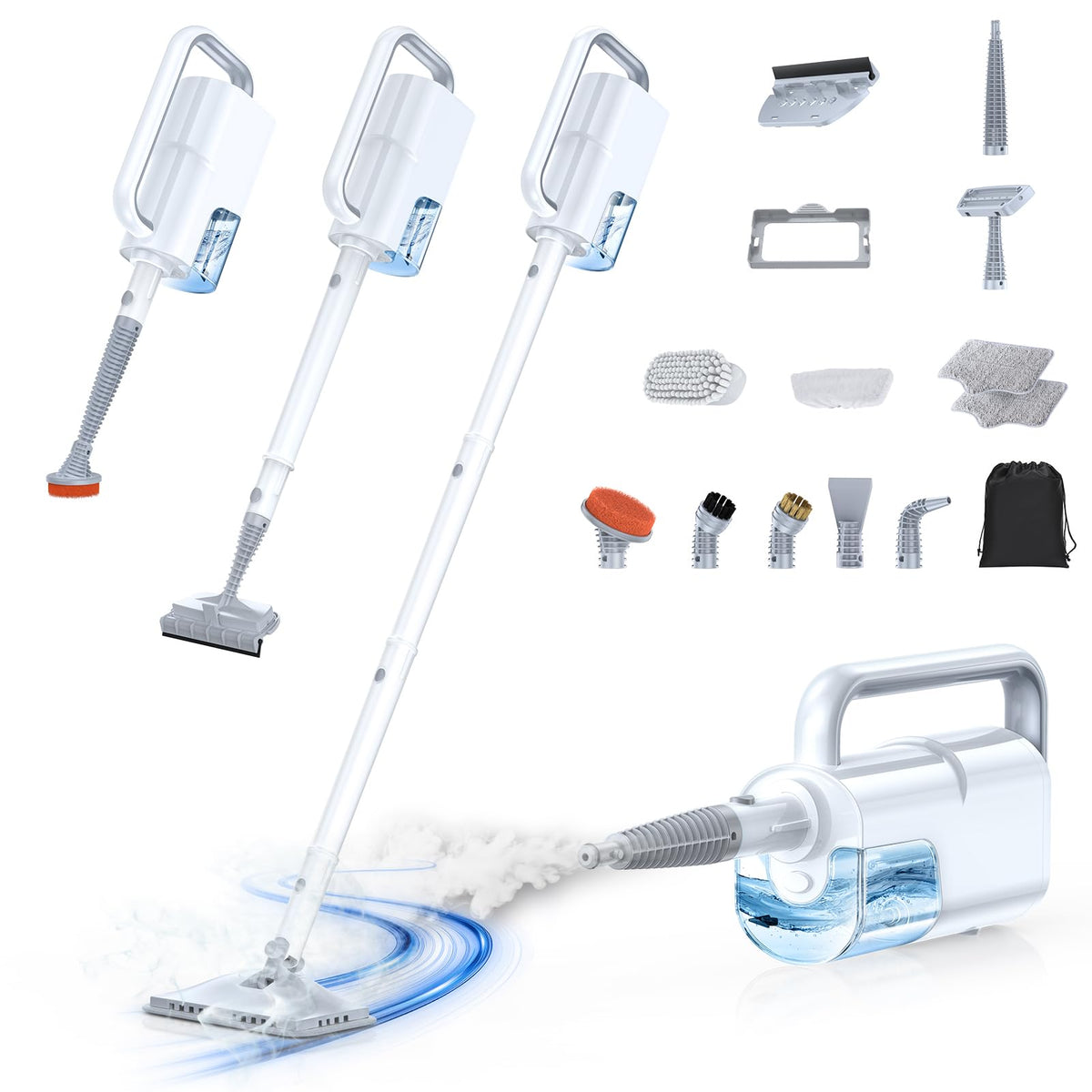 10-in-1 Detachable Handheld Steam Mop O36672