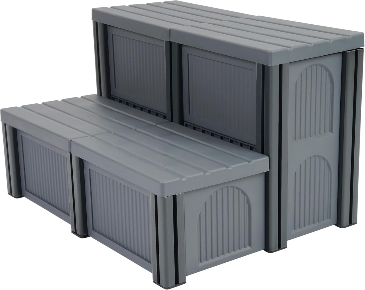 27" 2-Step Hot Tub Steps with Storage T770