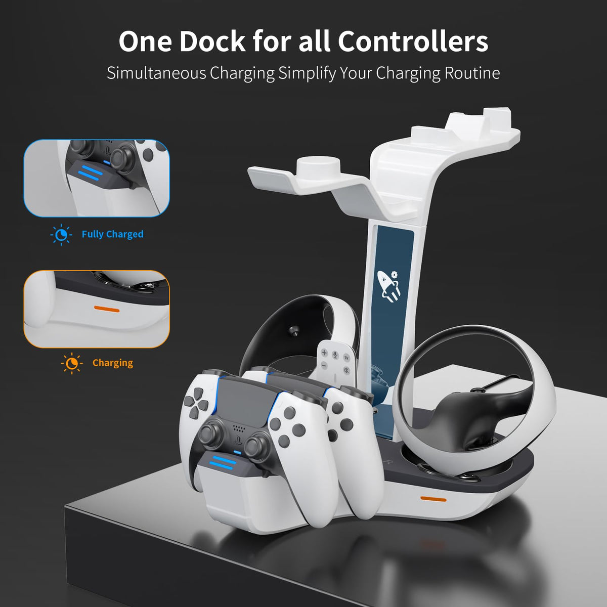 Dual Charging Station for PS5 and VR2 Controllers J210173