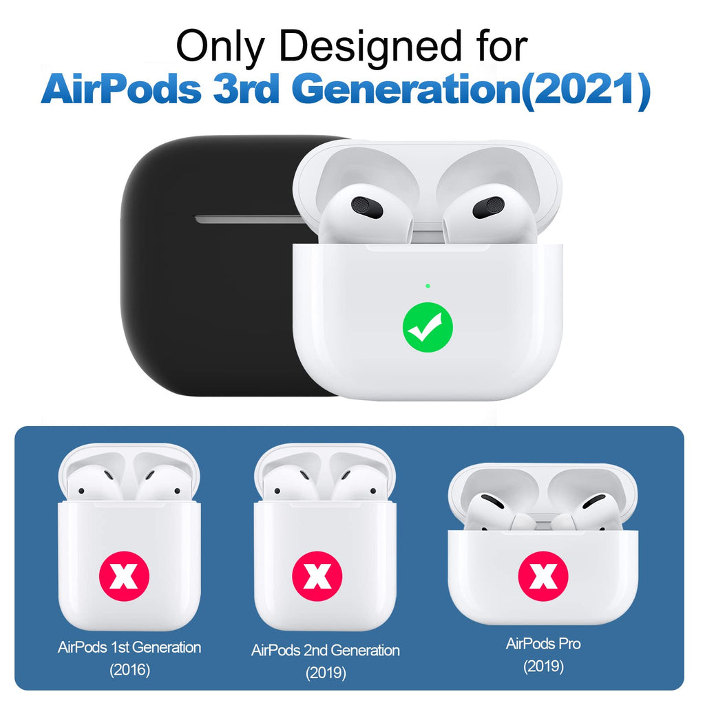 Black AirPods 3 Case Cover T4338