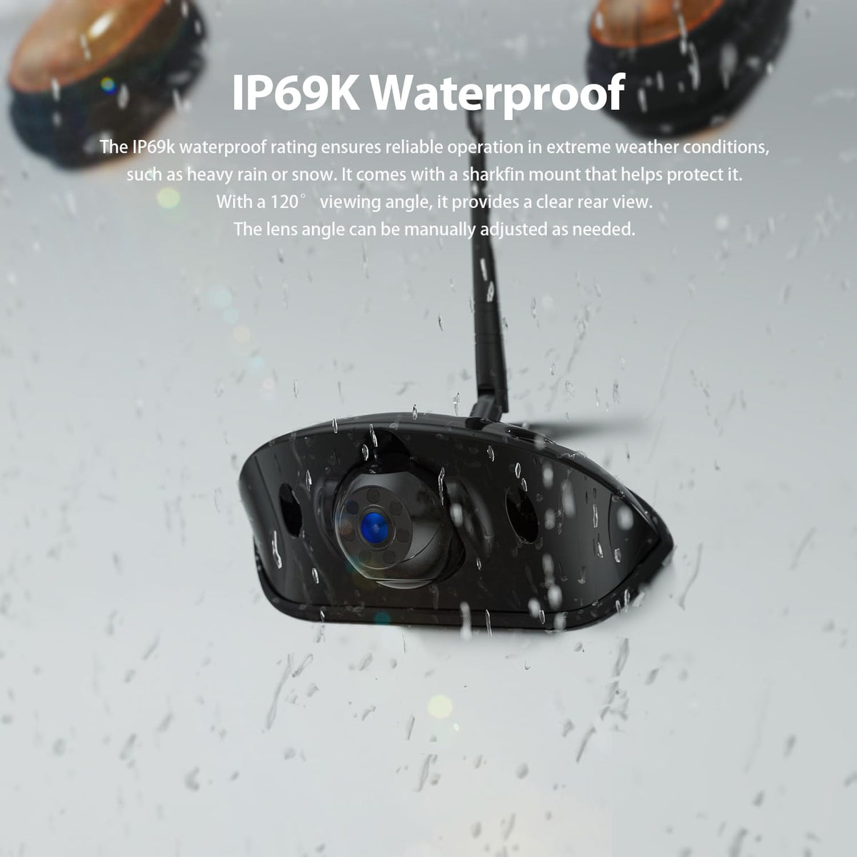 1080P 7" Wireless RV Backup Camera System with DVR Monitor V409