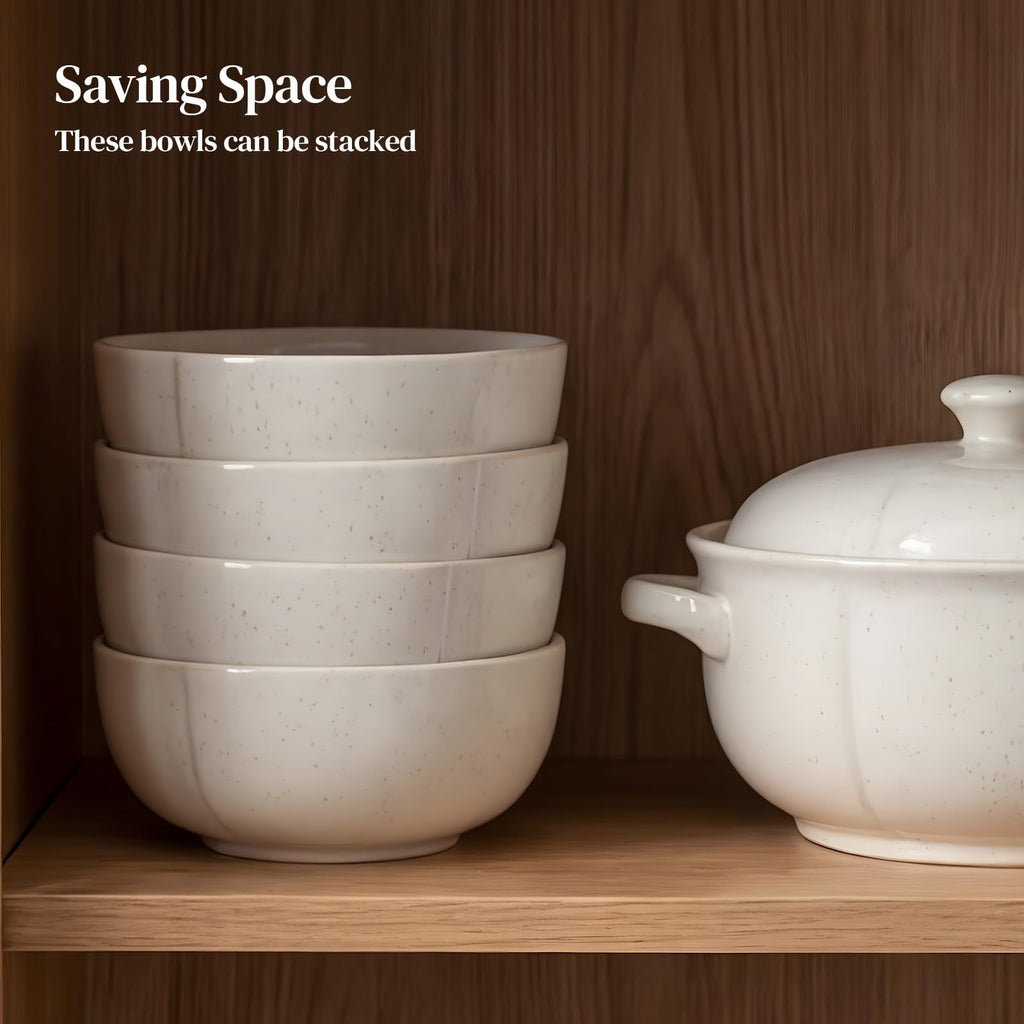 32 OZ Ceramic Soup Bowls Set of 4 Z913
