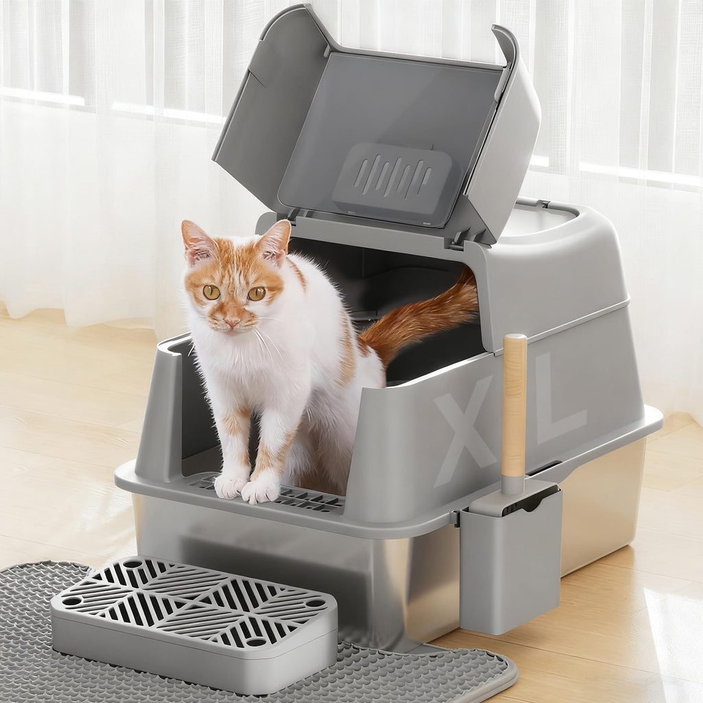 Stainless Steel Cat Litter Box 40L O36443