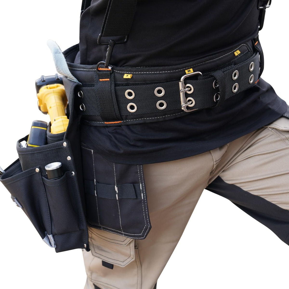 Heavy Duty Polyester Padded Tool Belt, Black P438