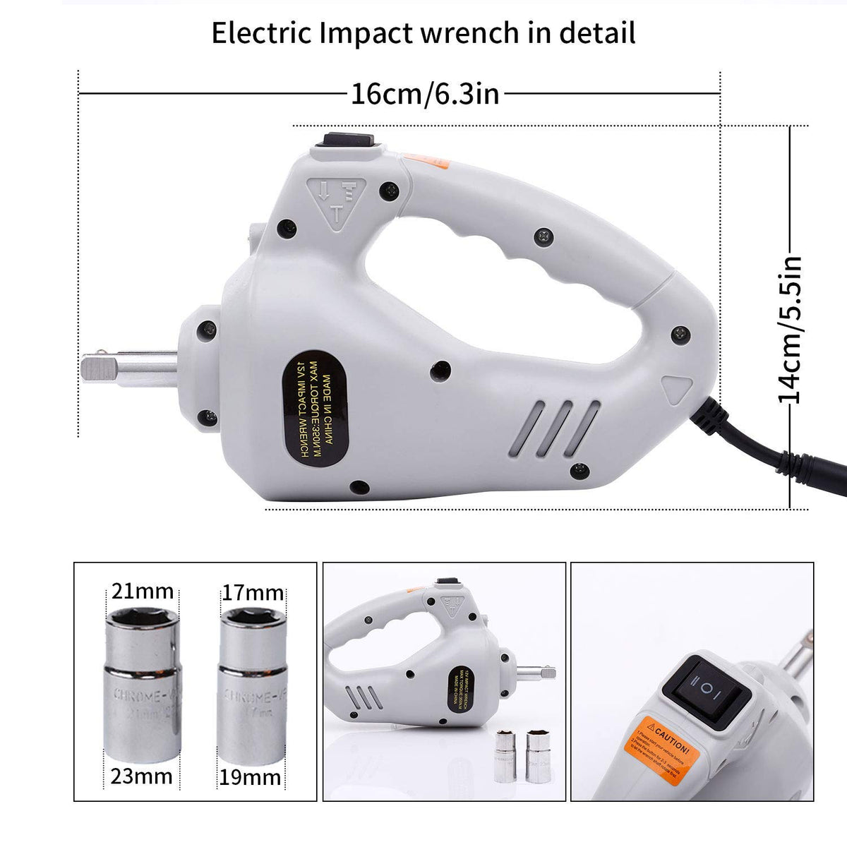 Electric Car Jack 3 Ton 12V Scissor Jack with Impact Wrench M6037