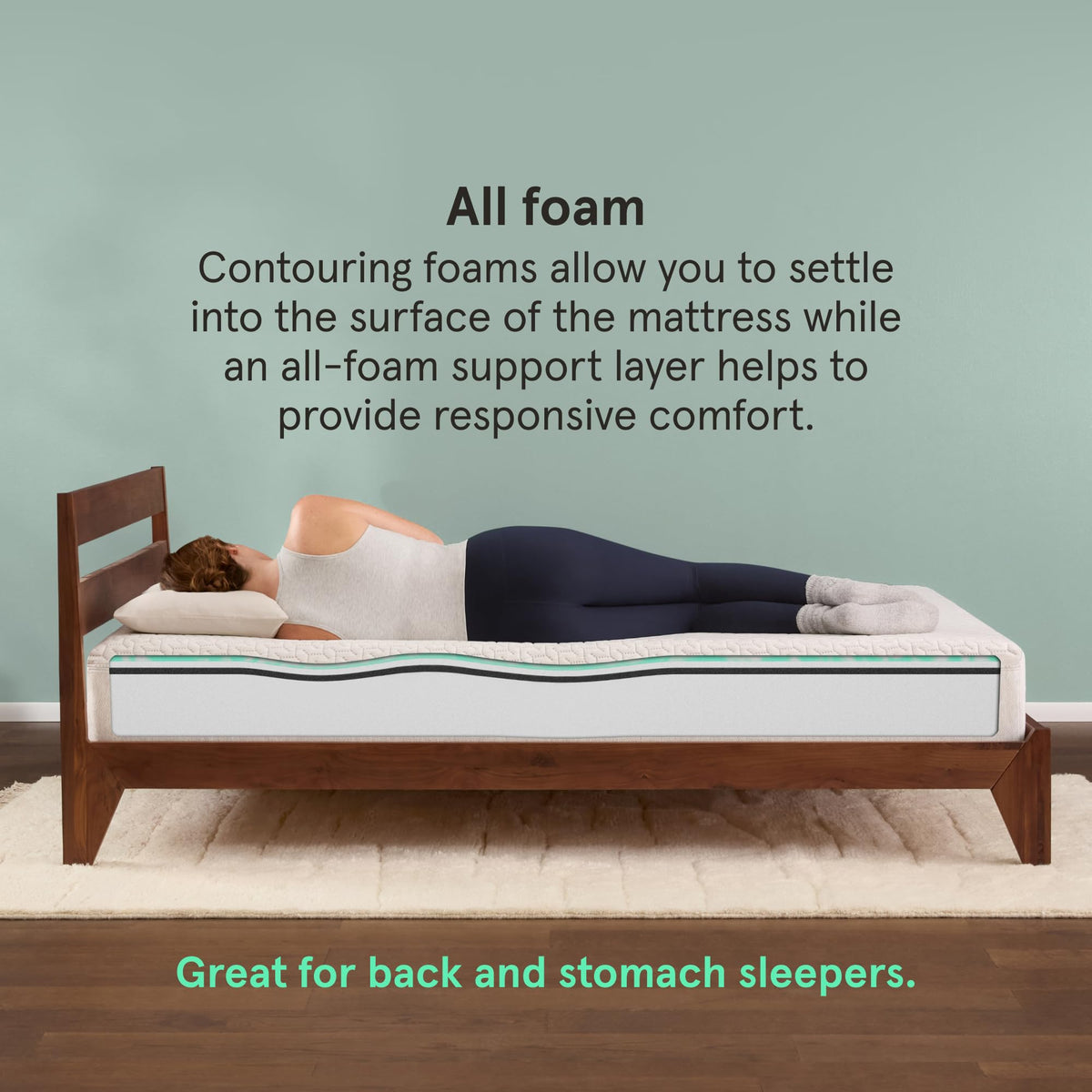 Firm 6" Adaptive Foam Twin Mattress U3259