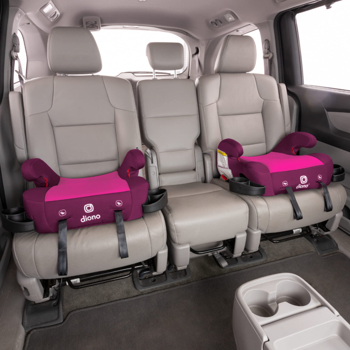 Backless Belt-Positioning Booster Car Seat, 1 Pink & 1 Blue, 40-120 lbs K11990