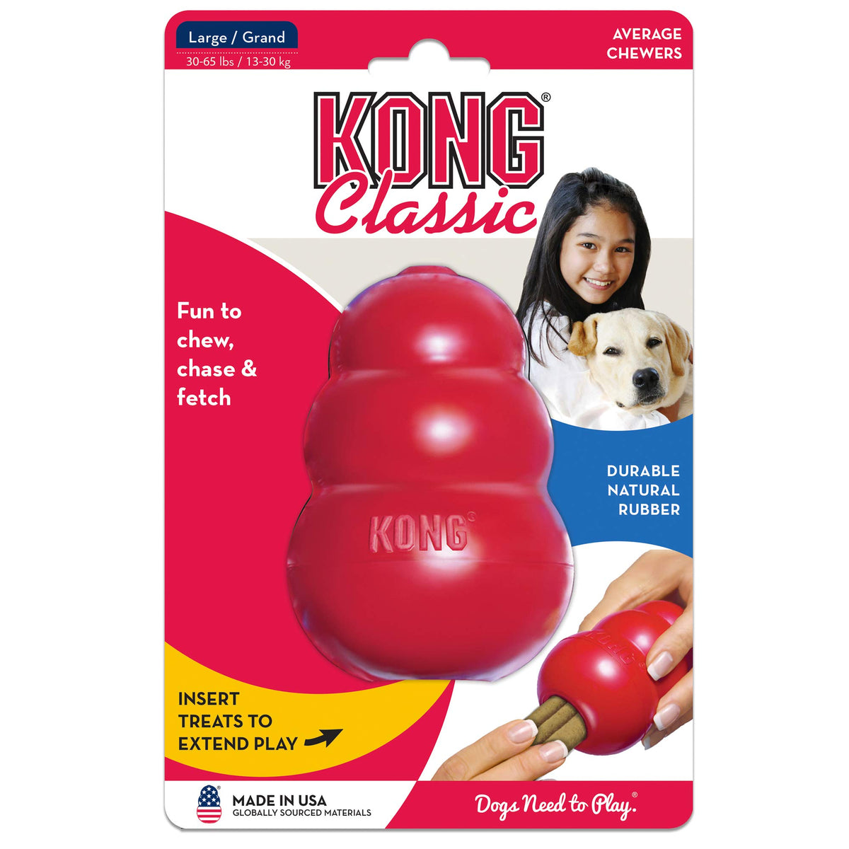 Classic Stuffable Natural Rubber Dog Toy I993933