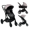 2-in-1 Foldable Baby Stroller with Extendable Canopy V183884