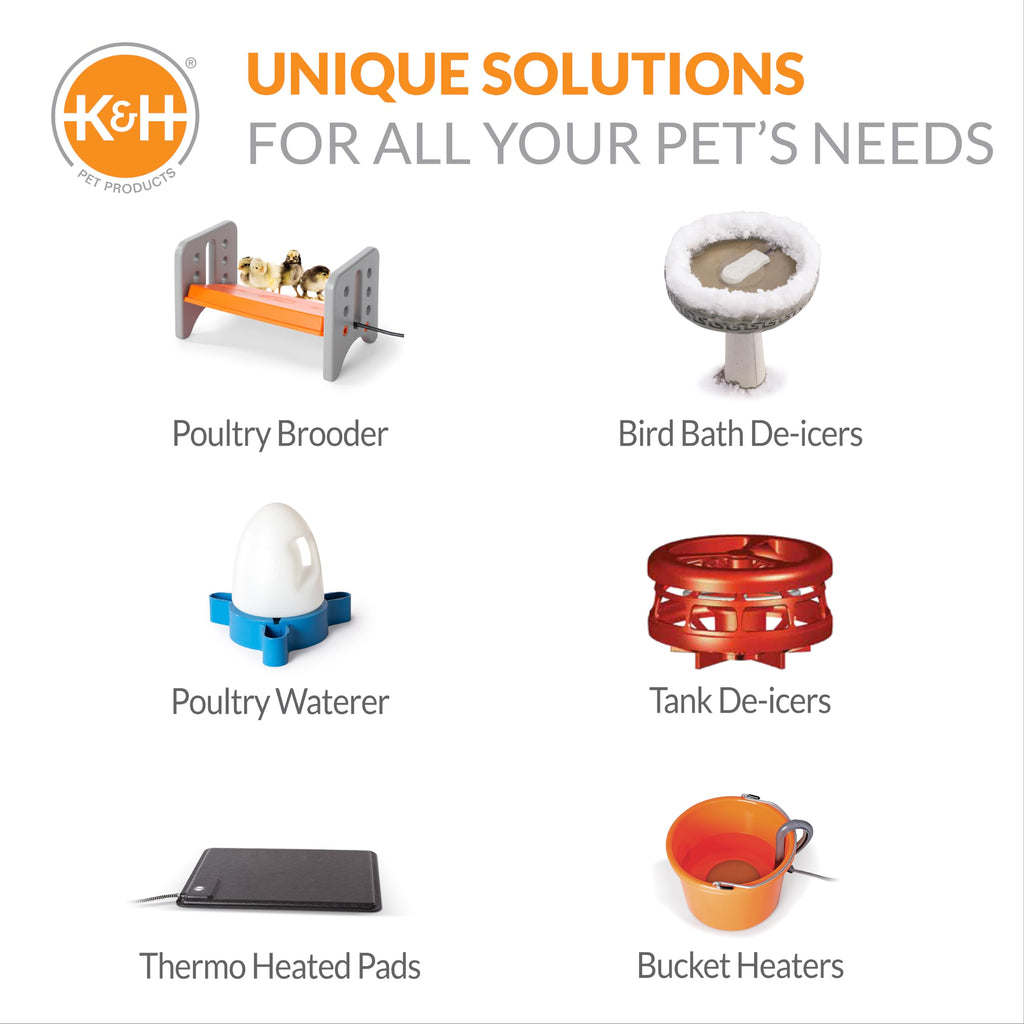 Heated Gray 2.5gal Poultry Waterer K269