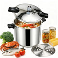 23-24QT Aluminum Pressure Cooker with Pressure Gauge L992
