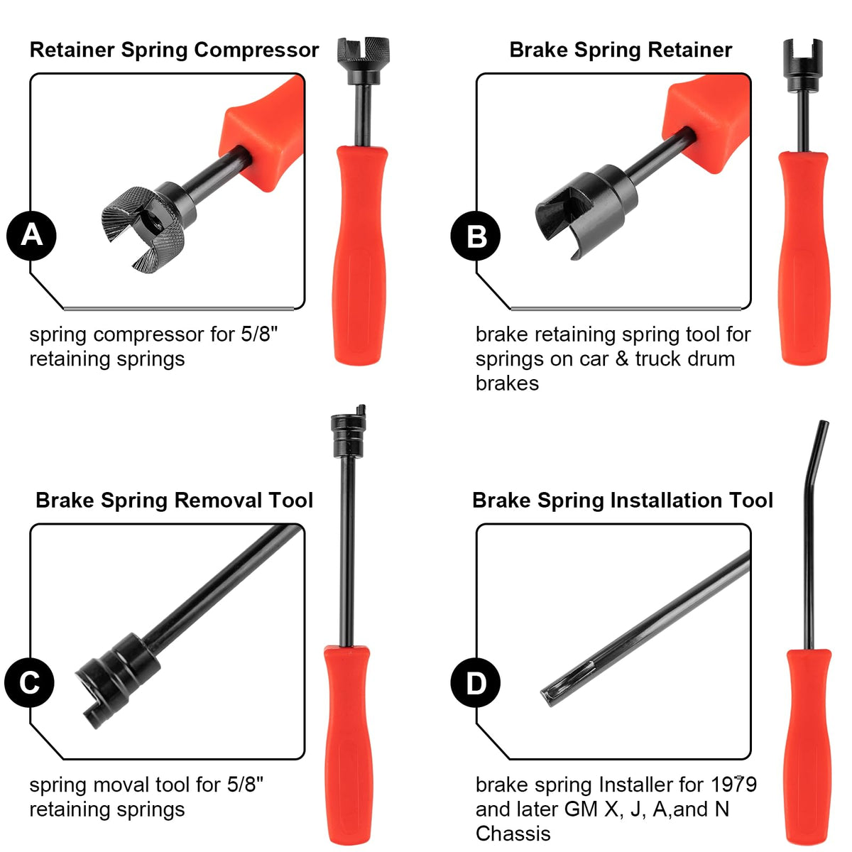 8 PC Drum Brake Tool Kit Q284