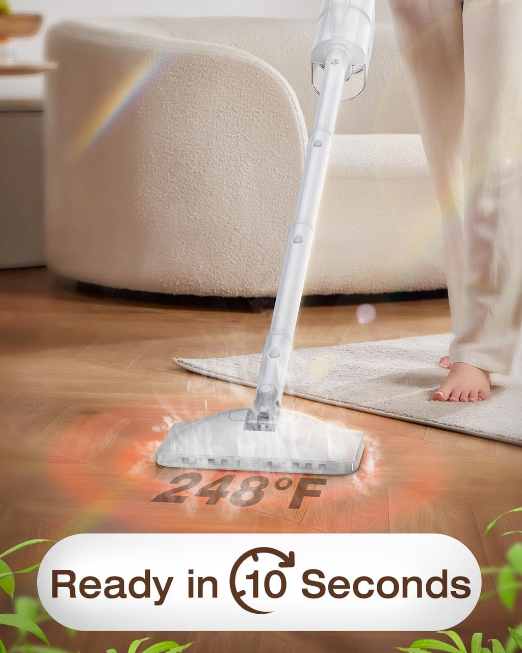 10-in-1 Detachable Handheld Steam Mop O36672