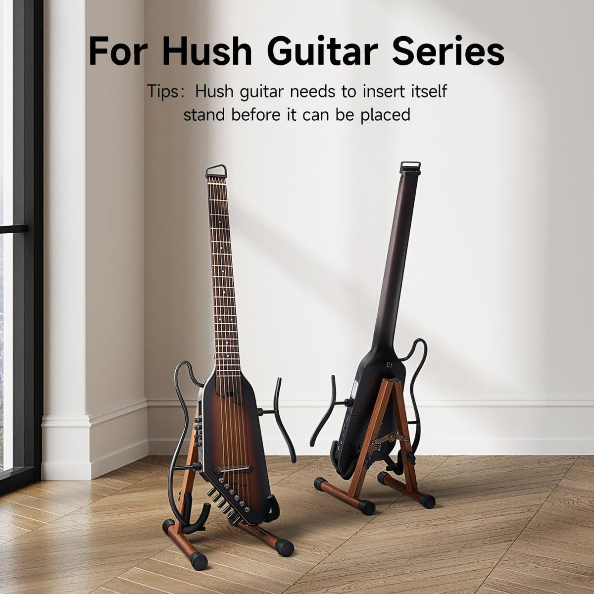 Wood Ukulele Stand Folding Floor Stand L723