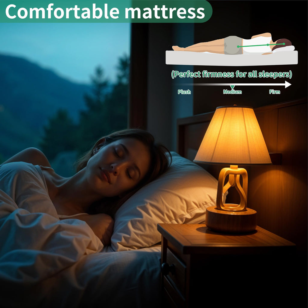 Folding Bed with Mattress, 5-Inch Memory Foam, 500lbs Capacity, Metal Frame, Adjustable Headboard X7895