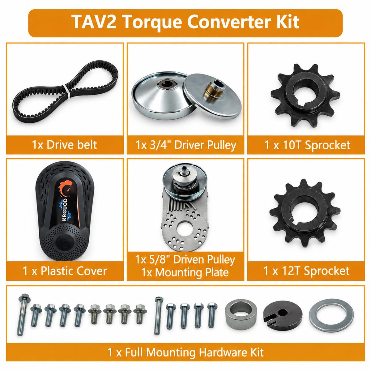 30 Series Torque Converter 3/4" Bore CVT Clutch Kit H1874
