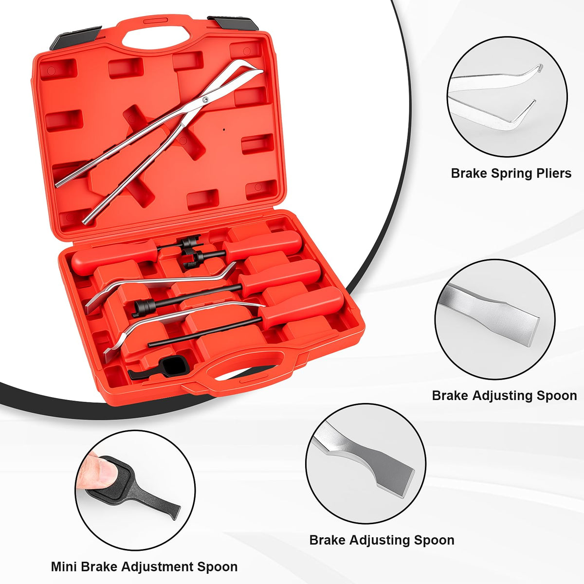 8 PC Drum Brake Tool Kit Q284