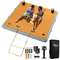 7×7' Inflatable Floating Dock with Soft Ladder E538