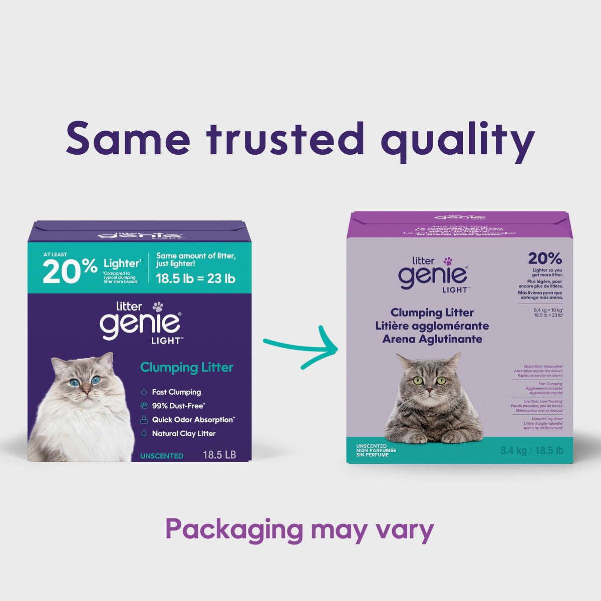 Light Clumping Cat Litter 18.5 lb Unscented Low Dust C931