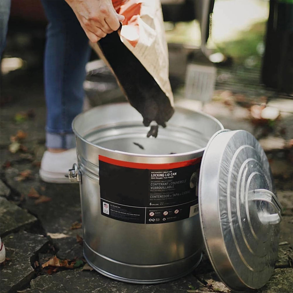 Galvanized Steel 6 Gallon Airtight Storage Jar U16266
