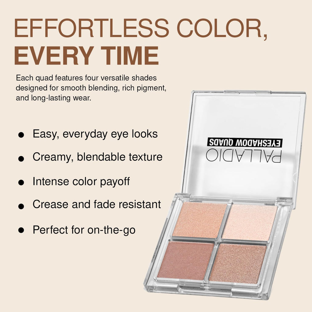 Pigmented Matte Metallic Shimmer Eyeshadow Palette X389160